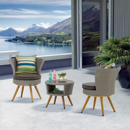Relaxing Retreat Stylish Rattan Lounge Chairs for Serene Outdoor Living