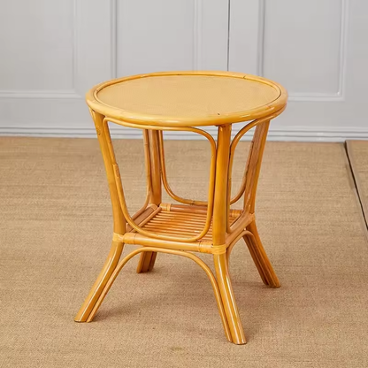Cozy Bamboo Chair Set with Side Table Perfect for Indoor & Outdoor Spaces