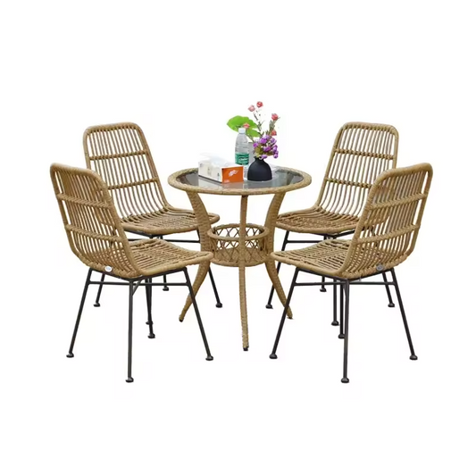 Natural Rattan Patio Set for Cozy Gatherings